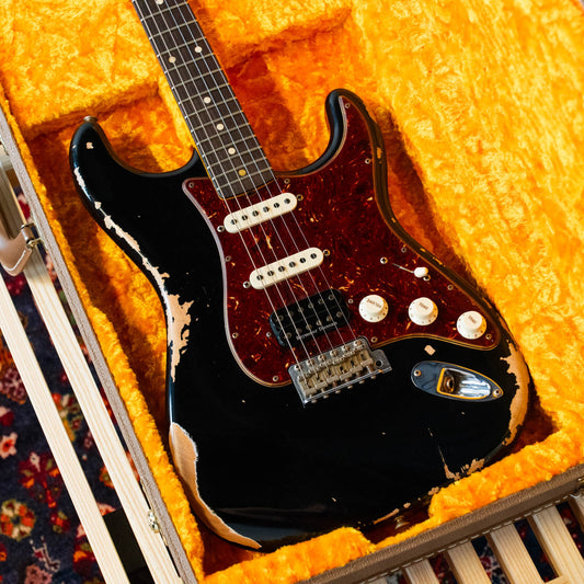 Fender Custom Shop Relic ‘62 Stratocaster HSS Reissue Black HD Wallpapers